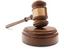 Martello di legno del Tribunale