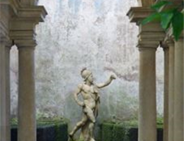 Un particolare della Galleria prospettica di Palazzo Spada.