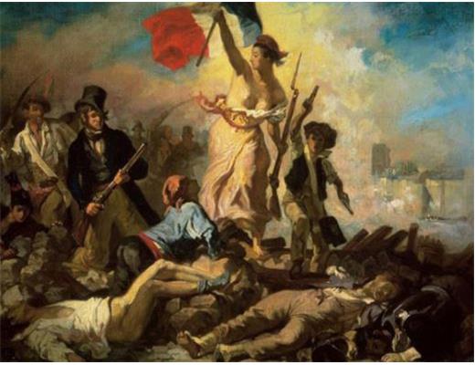 La Libertà guida il Popolo.