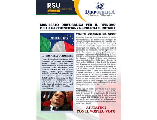 Manifesto elettorale DIRPUBBLICA